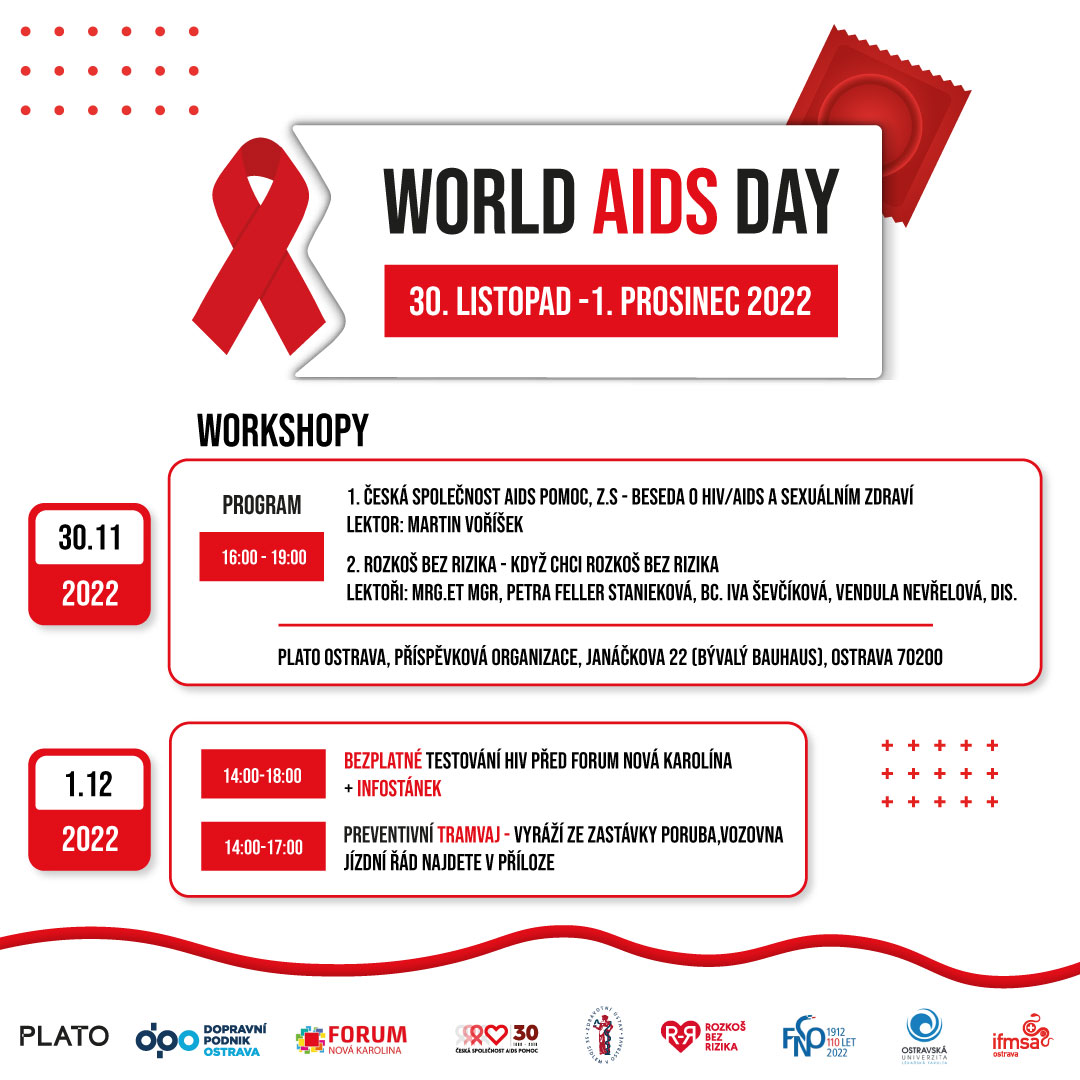 Ostrava si připomene Světový den boje proti AIDS