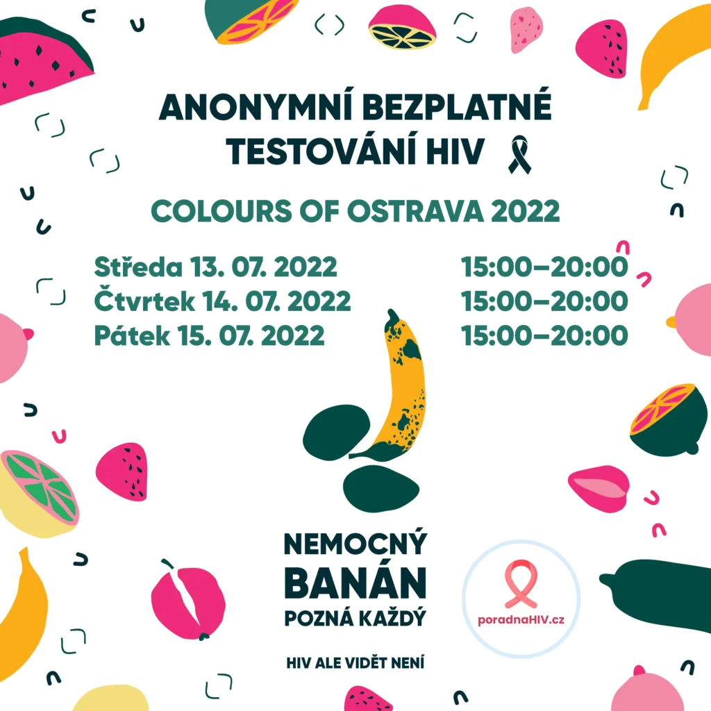 Testování HIV na Colours of Ostrava 2022