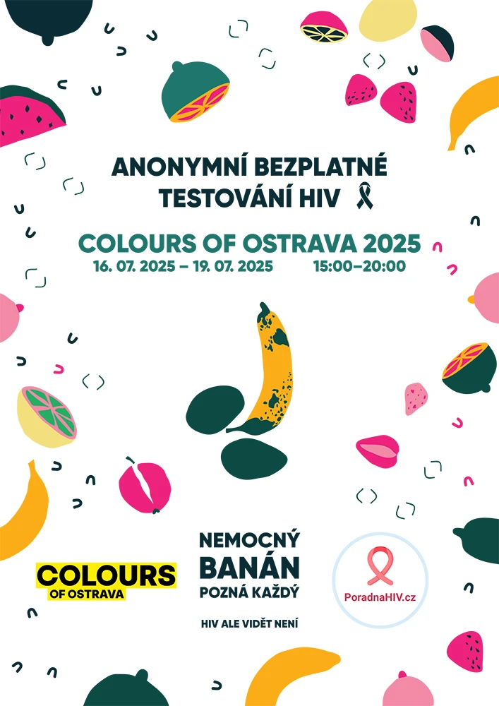 TESTOVÁNÍ HIV NA COLOURS OF OSTRAVA 2024